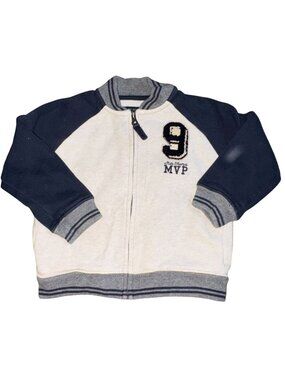 OshKosh B'Gosh Soft Shell  Sweatshirt Style Varsity Jacket-24 Months-GUC